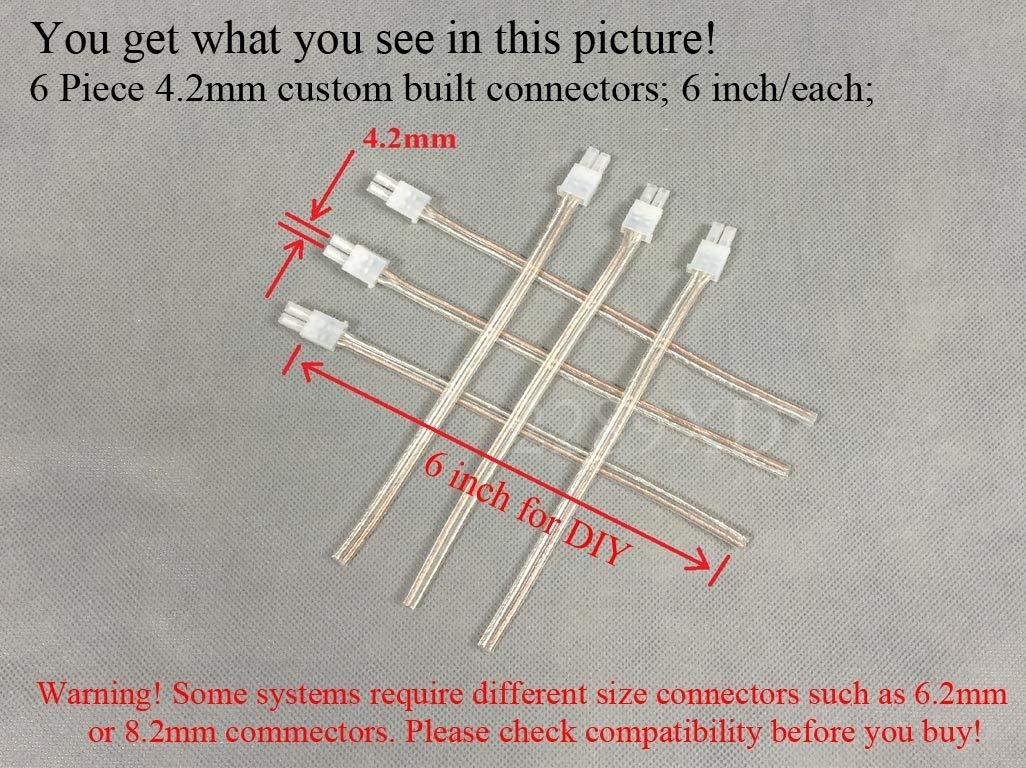 4.2mm Home Theater Speaker Wire Connectors(Plugs) for Select Sony Samsung Pioneer Toshiba etc. 6 PCs, 6 inch/Each;