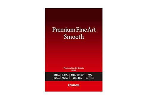 Canon FA-SM1 Premium Fine Art Smooth Cotton Matte Paper, 13x19", 25 Sheets