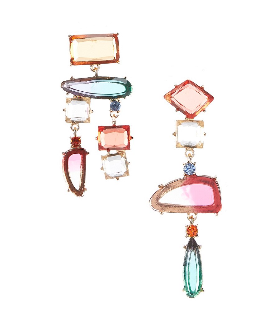 Natasha Accessories Mix Match Stone Earrings