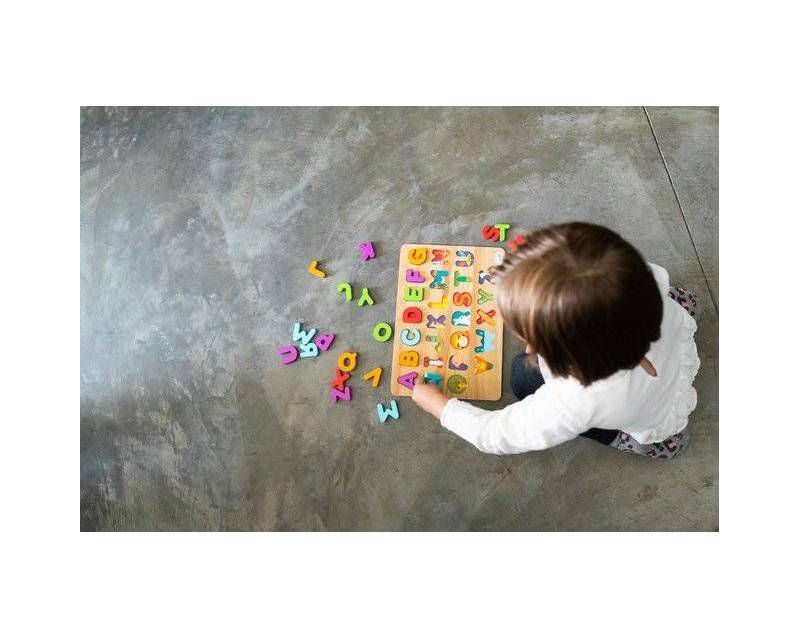 Chuckle & Roar ABC's & 123s Wood Puzzles 36pc