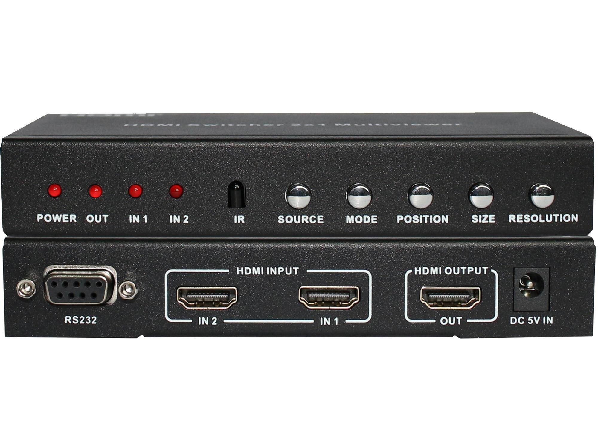 A-Neuvideo ANI-PIP-LITE 2x1 HDMI Multi-Viewer W/PIP w/3-Yr Warranty