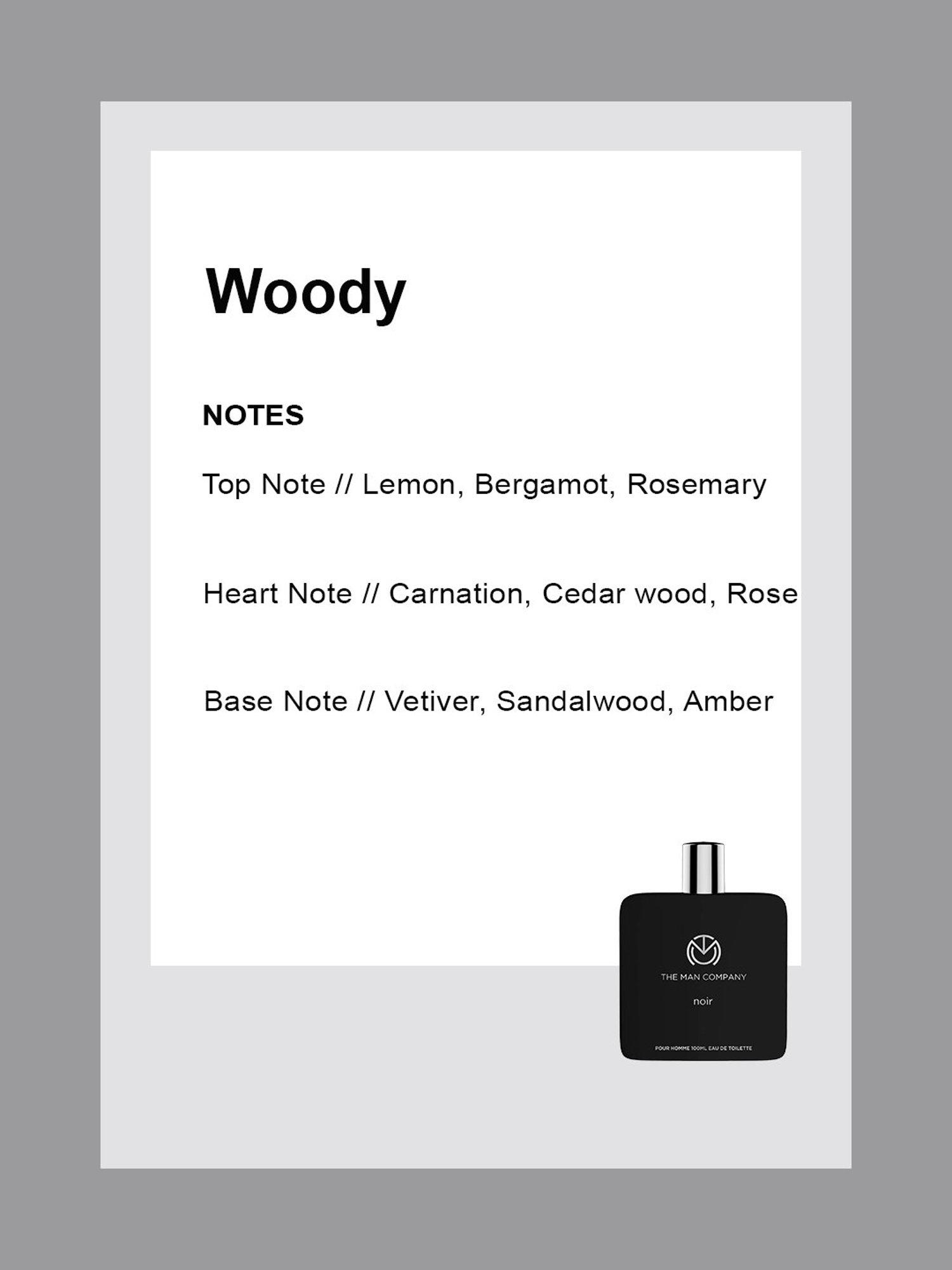 The Man Company Noir Eau De Toilette for Men - 100 ml