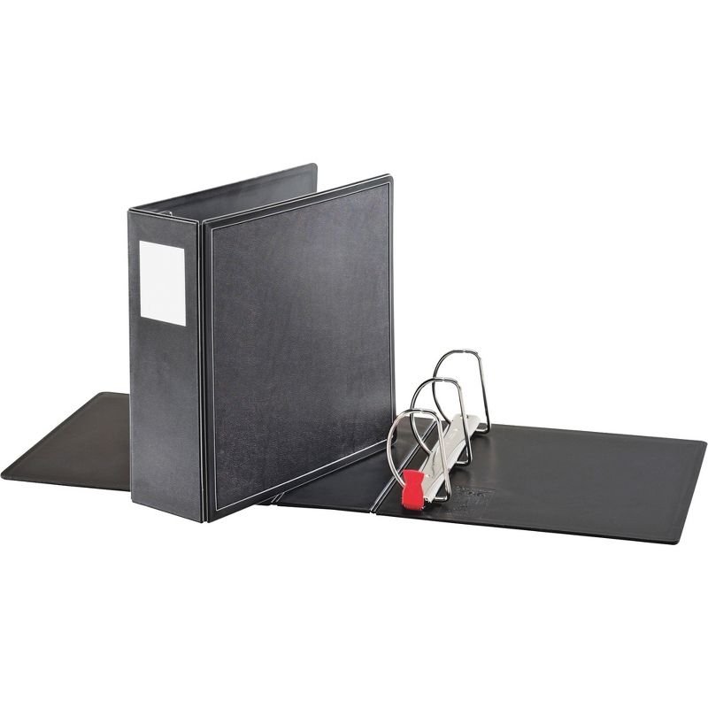 TOPS Slant-D Ring Binder Heavy-Duty 4" Capacity Black 14042CB