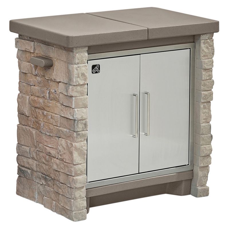 Stonefront Patio Collection Cooler & Storage - Step2