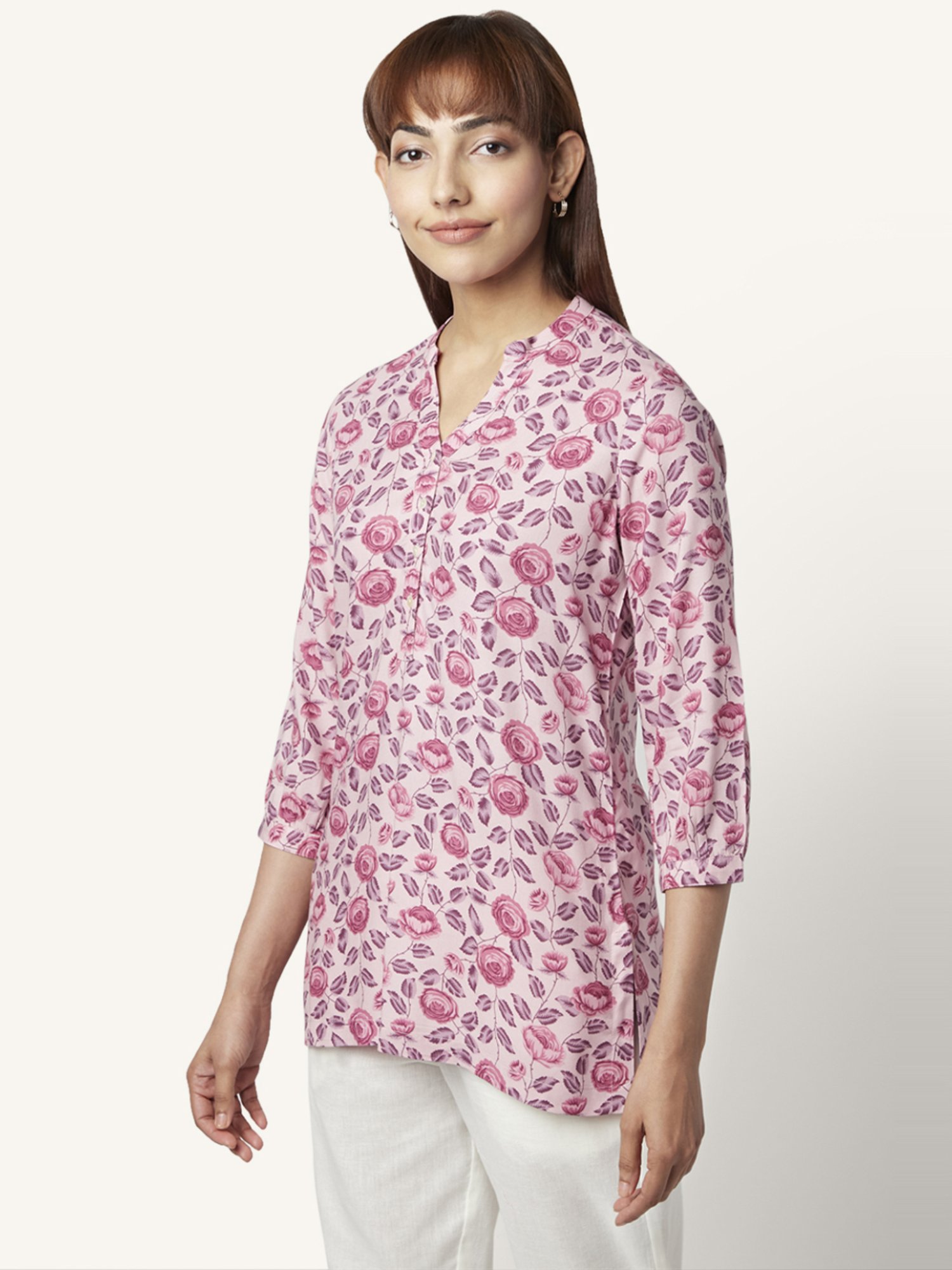 Akkriti by Pantaloons Lilac Printed Tunic