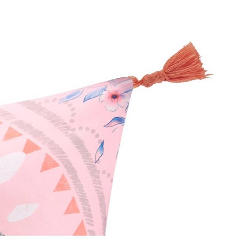 Twin/Twin XL Flowering Medallion Comforter Set Pink - Heritage Club