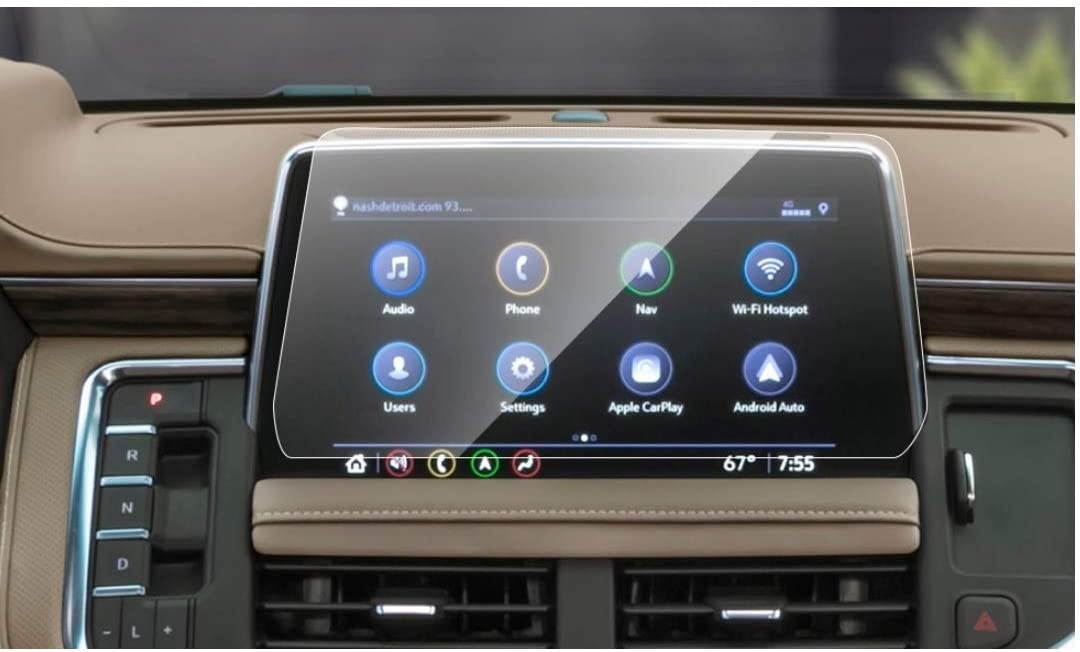 Screen Protector Compatible with 2020 2021 Yukon Suburban Tahoe 10.2 Inch Touch Screen,Anti Scratch,Shock-Resistant,Premium Tempered Glass