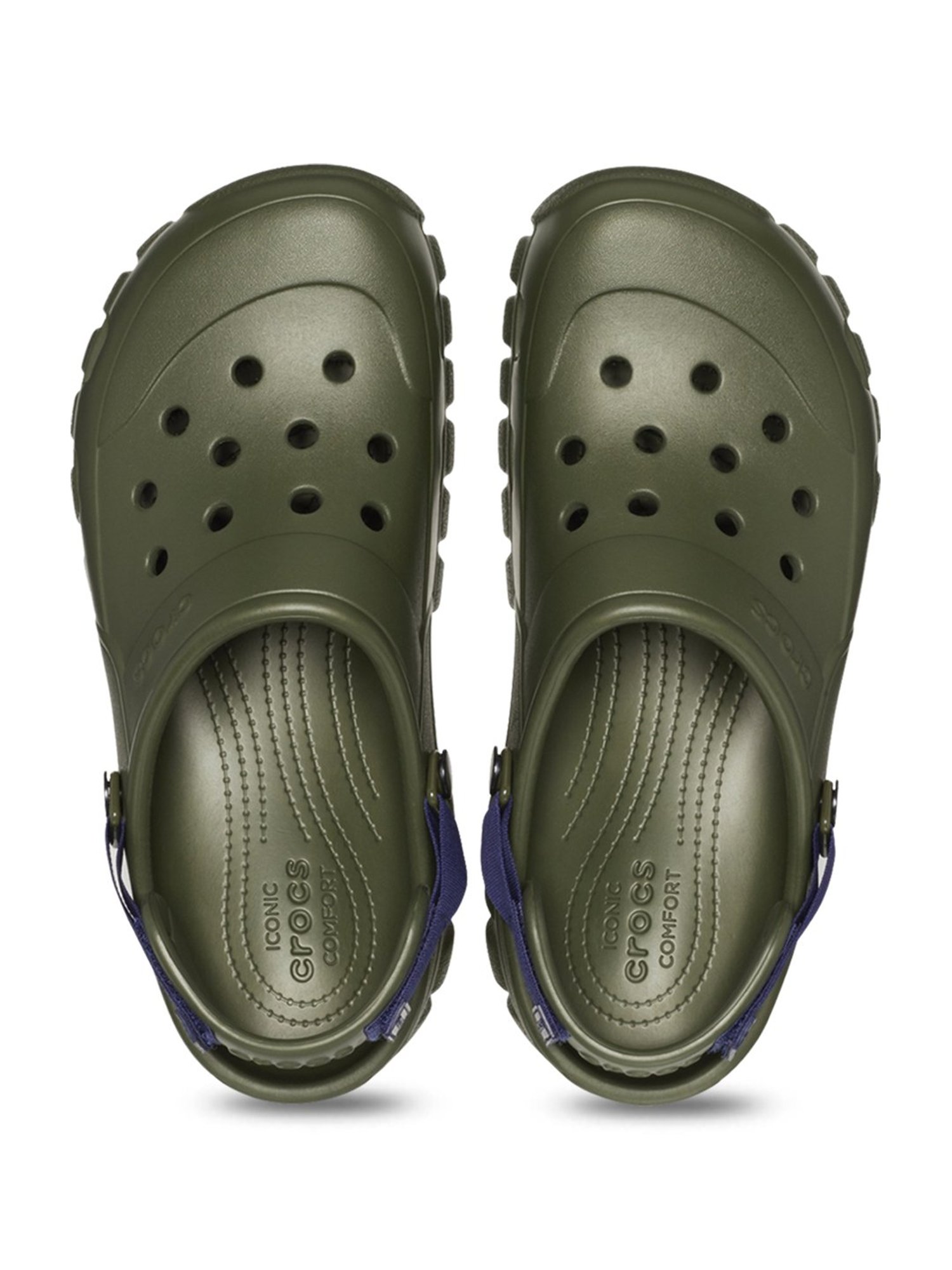 Crocs Men's Off Road Green Back Strap Clogs