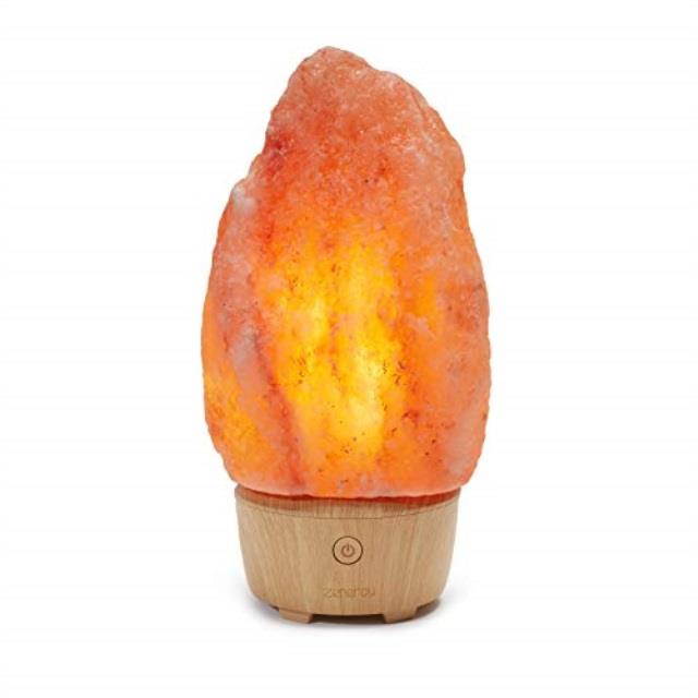 ihome zenergy salt rock lamp meditative light and sound therapy salt rock genuine himalayan salt lamp speaker, calming, soothing, sleep easy, crystal large salt rock lamp