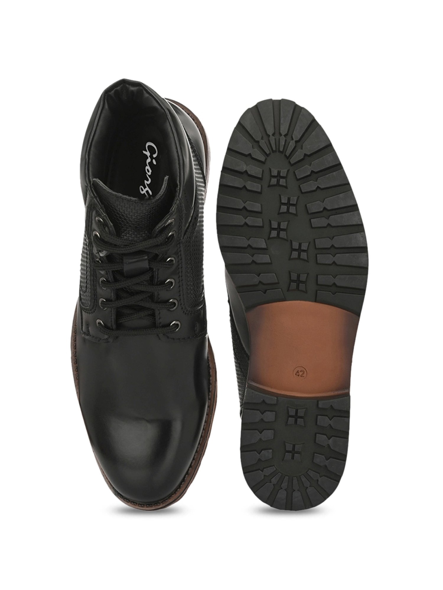 Giorgio Men's Black Derby Boots