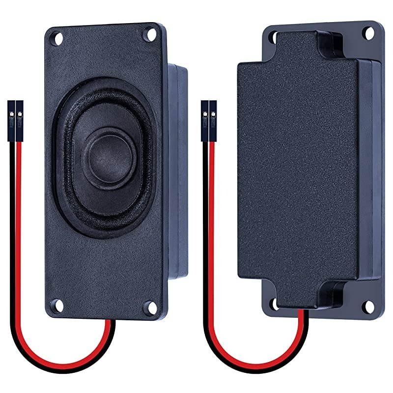 Speaker 3 Watt 8 Ohm Compatible with Arduino Motherboard, 2.54mm Dupont Interface. It is Ideal for a Variety of Small Electronic Projects.