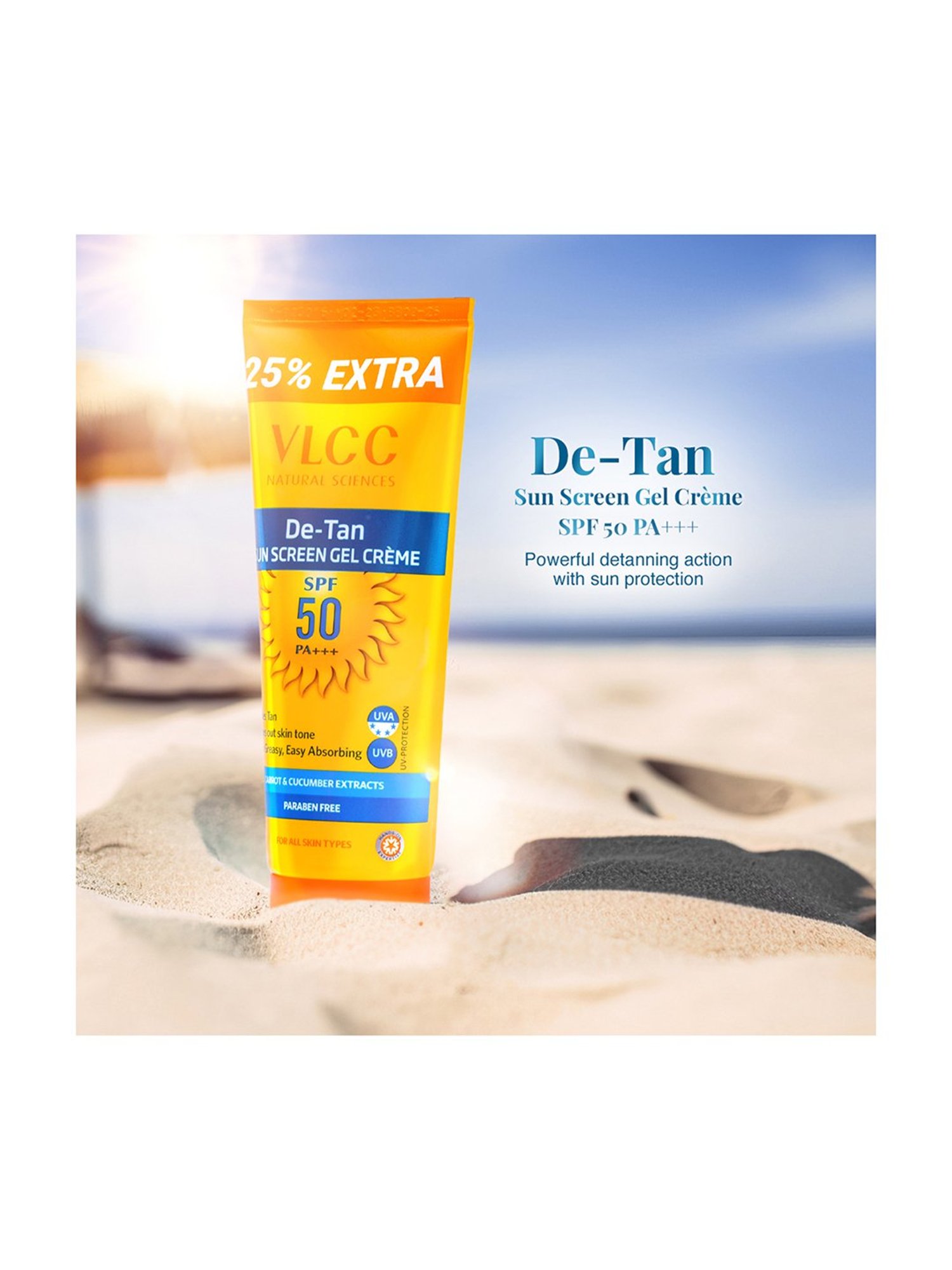 VLCC Matte Look SPF 30 Sunscreen Gel & De Tan SPF 50 Sunscreen Gel - Pack of 2