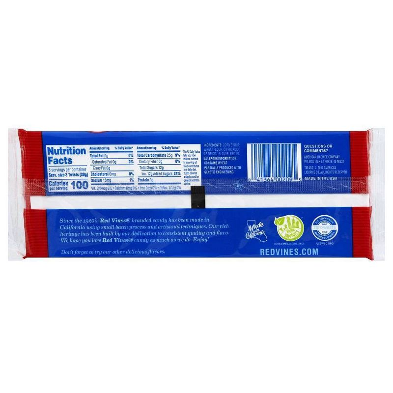 Red Vines Twists Original Red Licorice Candy - 5oz