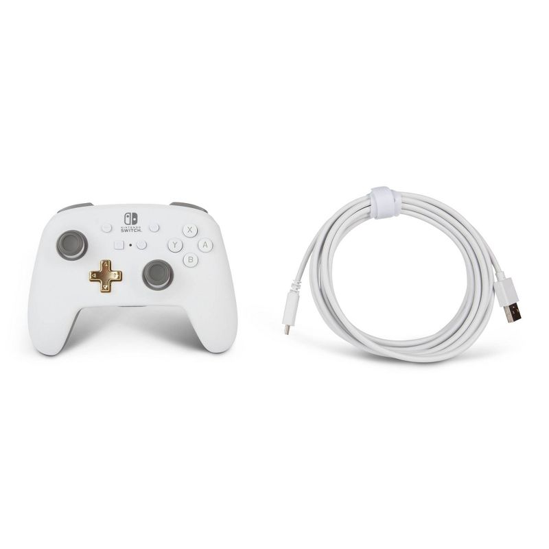 PowerA Enhanced Wireless Controller for Nintendo Switch - White