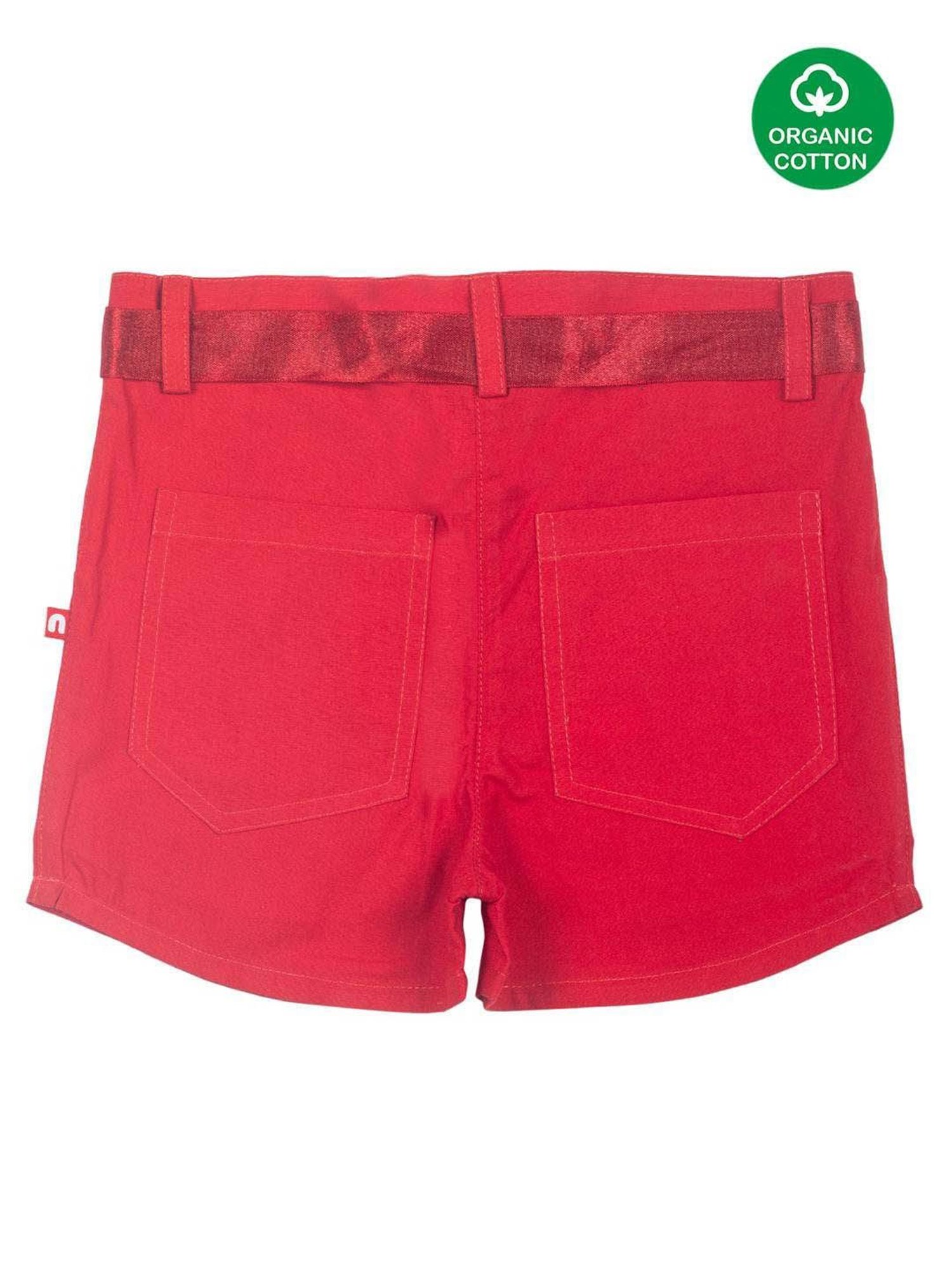 Nino Bambino Kids Red Solid Shorts