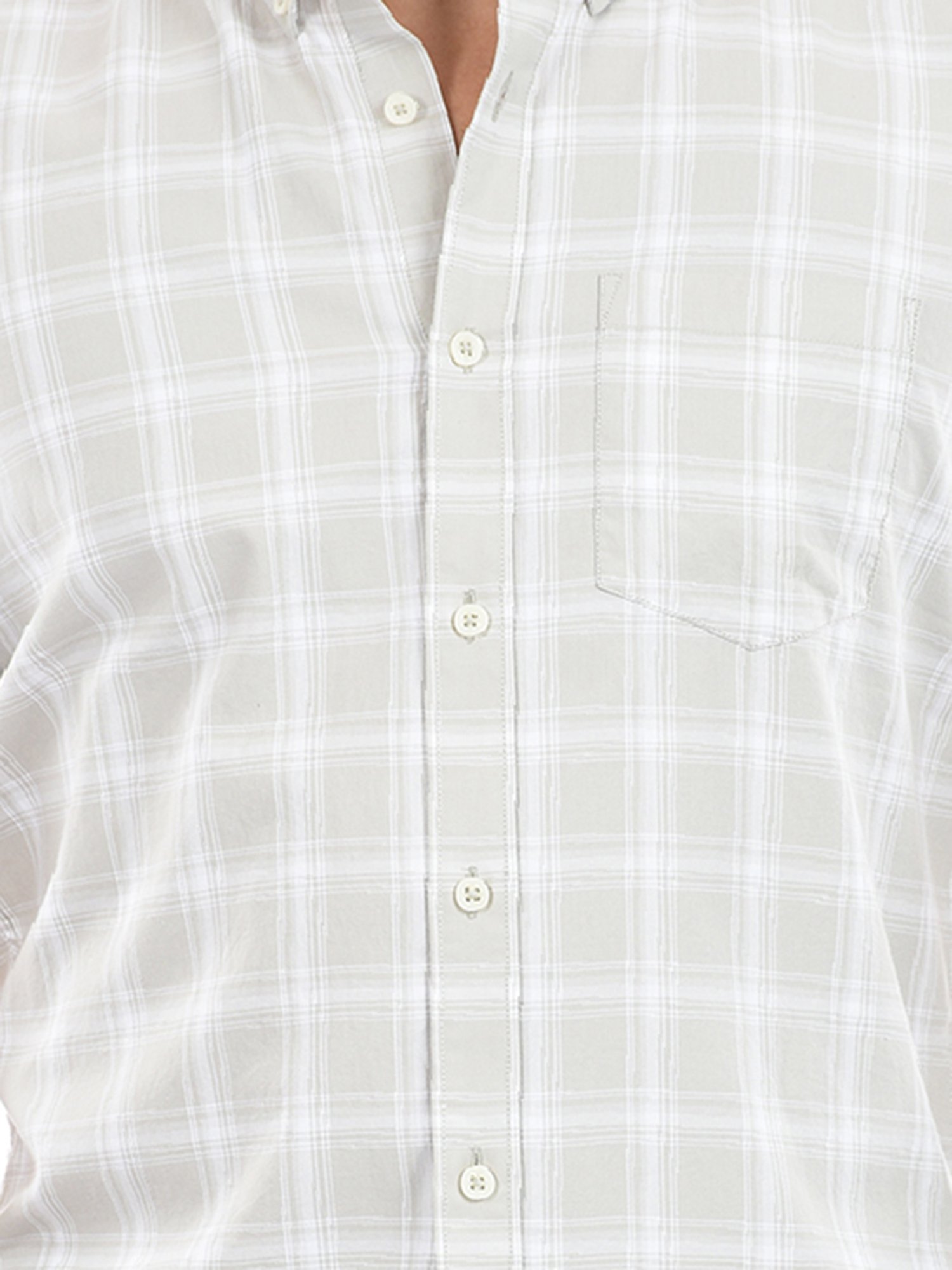 London Fog Grey Regular Fit Check Shirt