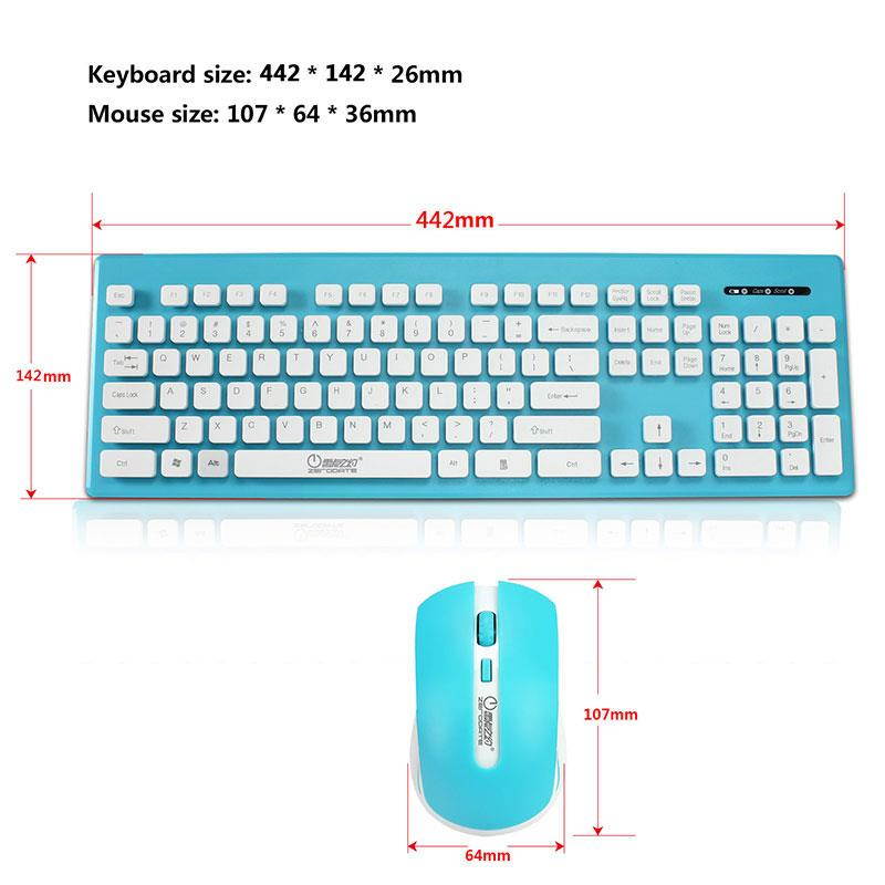 Energy saving Wireless Keyboard Mouse mice Combos 2.4G Transmission Gaming Set Ergonomic English For PC Laptop