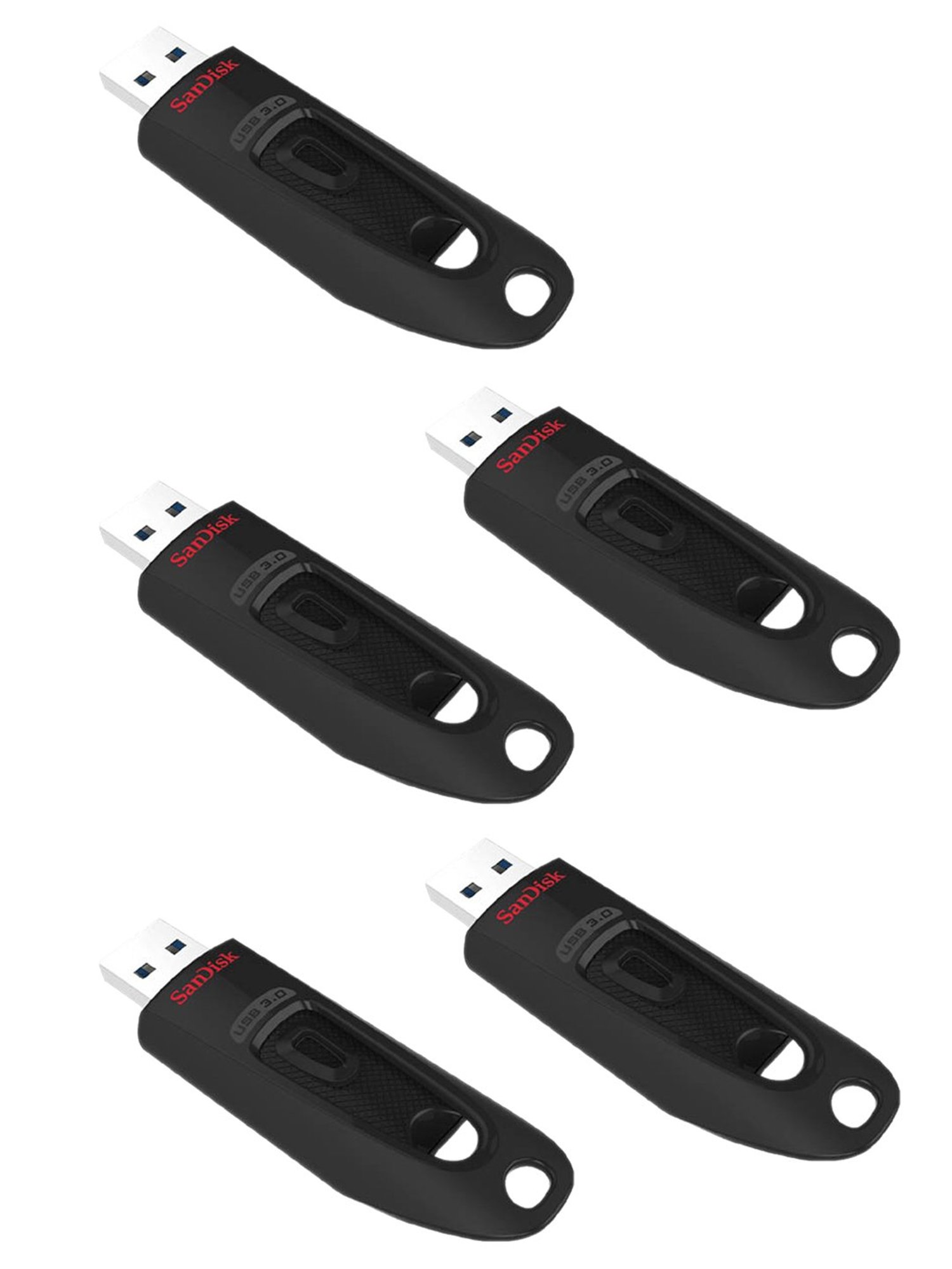 SanDisk Ultra SDCZ48-016G-I35 16GB USB 3.0 Pen Drive - Pack of 5 (Black)