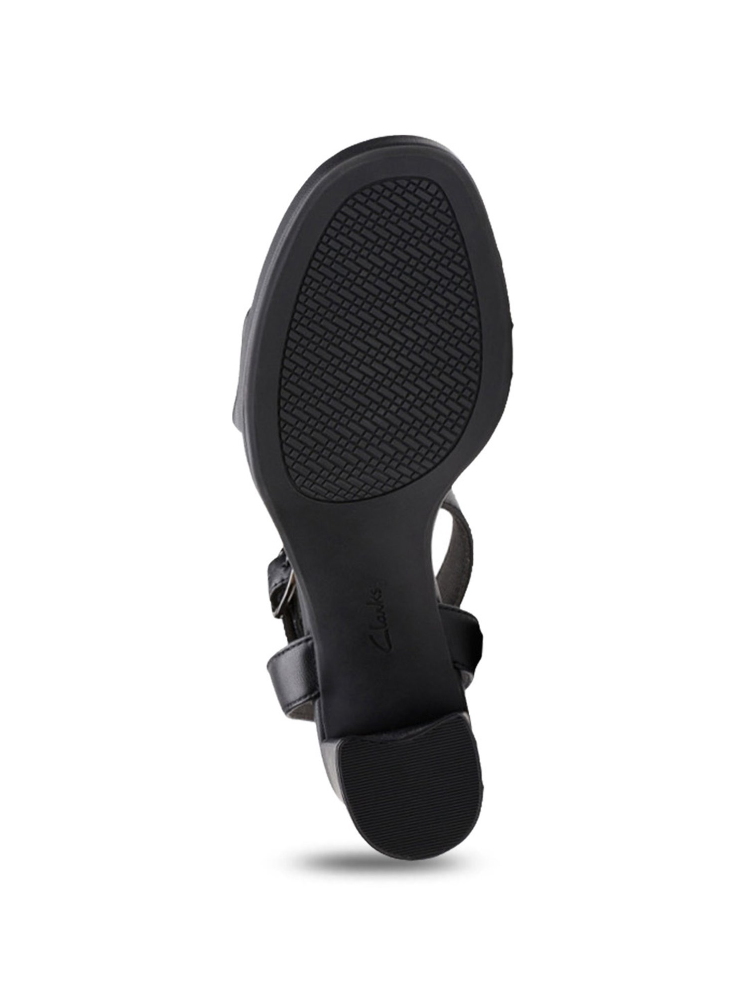 Clarks Women's AmbyrLyn Bay Black Ankle Strap Sandals