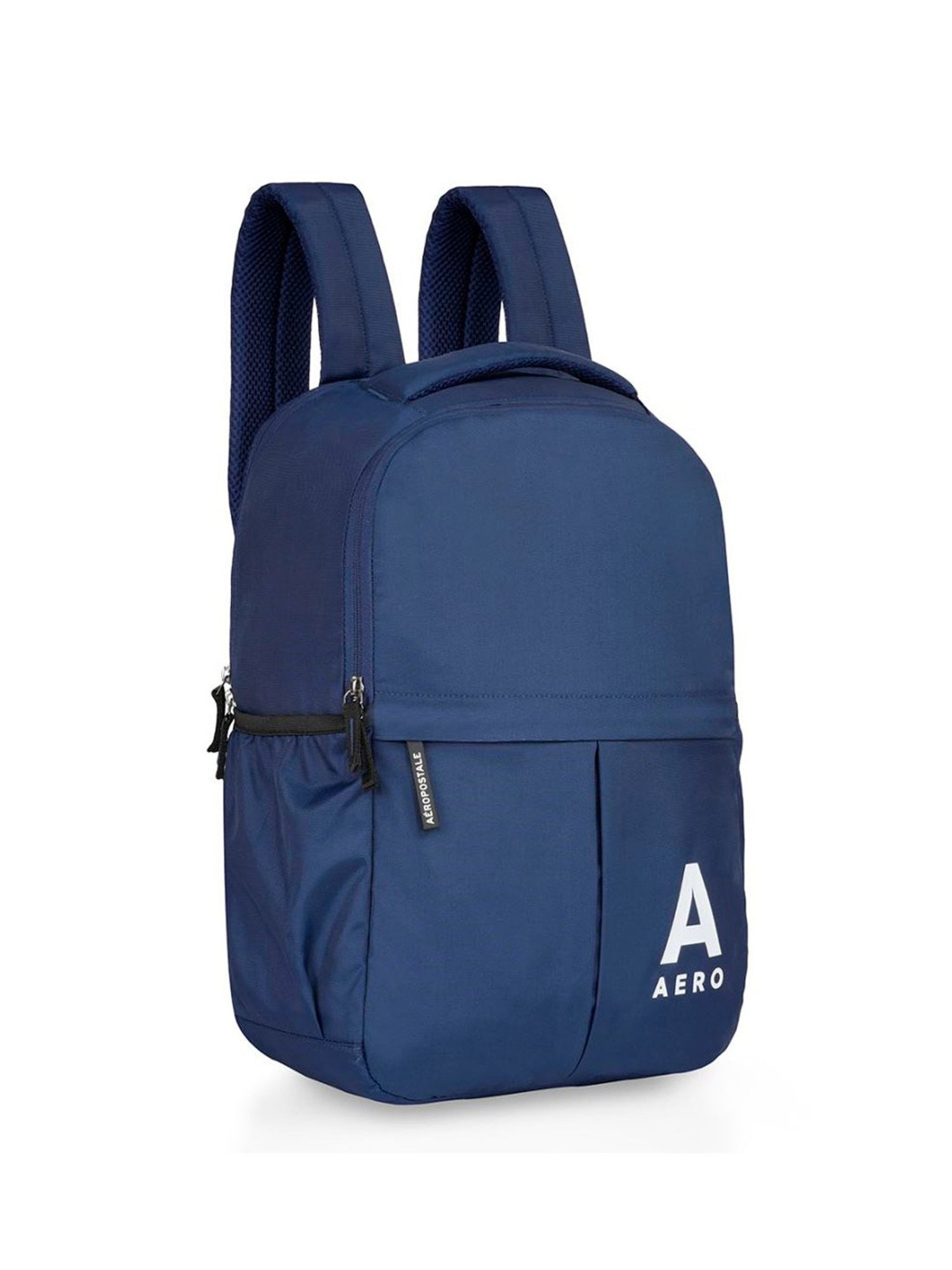 Aeropostale Tucker Navy Polyester Solid Laptop Backpack