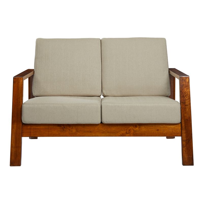 Carlyle Mid-Century Modern Loveseat Barley Tan - Handy Living