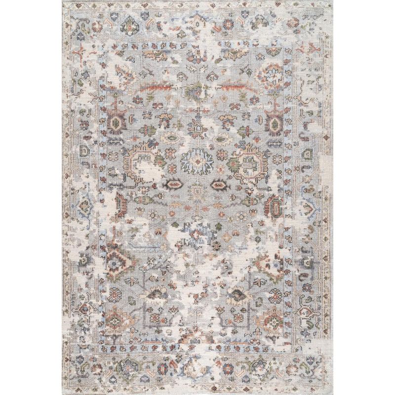 6'x9' Rectangle Hand Made Knotted Medallion Area Rug Multicolored - nuLOOM