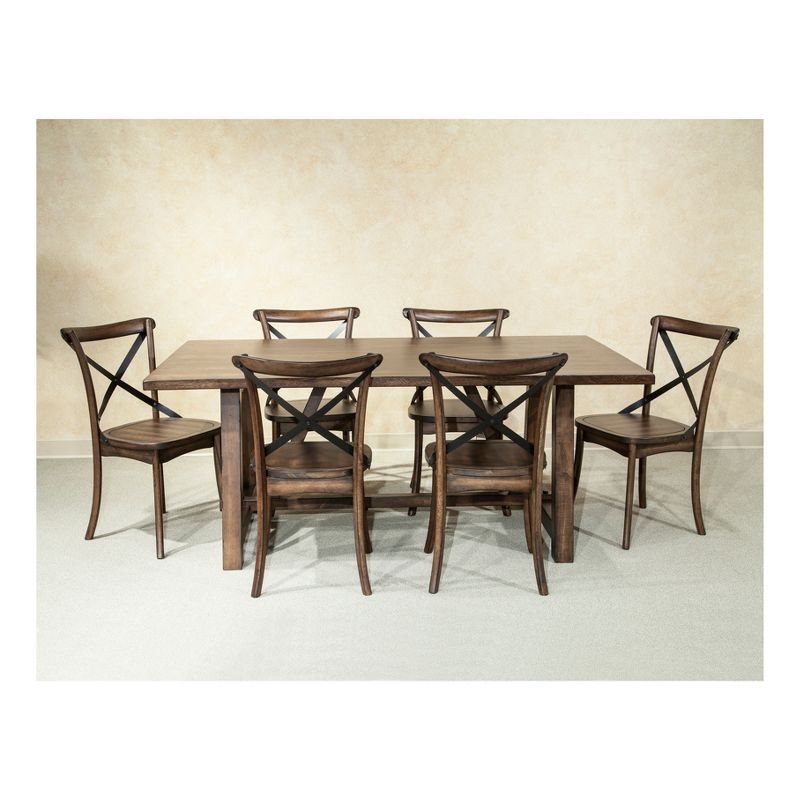 Lindsay Trestle Base Dining Table Walnut - Intercon