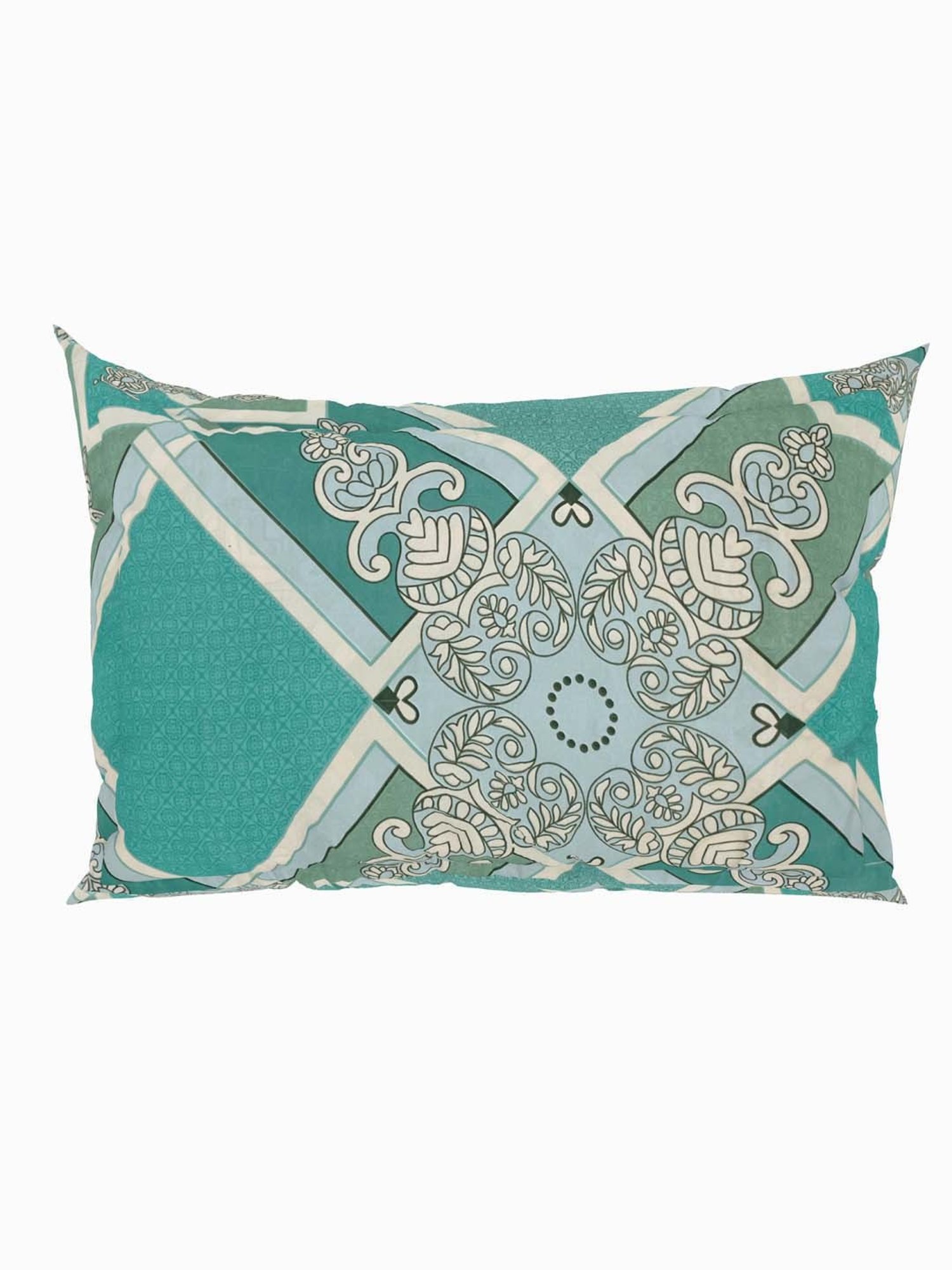 Welspun Bliss Light Green Microfibre 120 TC Double Bedsheet with 2 Pillow Covers