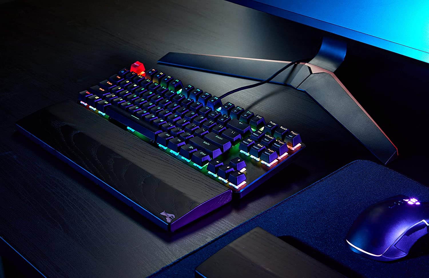 Glorious Modular Mechanical Gaming Keyboard - TENKEYLESS (87 Key) - RGB LED Backlit, Brown Switches, Hot Swap Switches (GMMK-TKL-BRN)