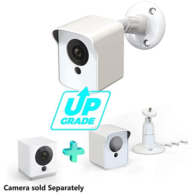 Cam Outdoor Mount Upgraded Protective Cover and 360 Degree Adjustable Wall Mount for Cam V2 Indoor Outdoor Home Security Camera White 3 Pack