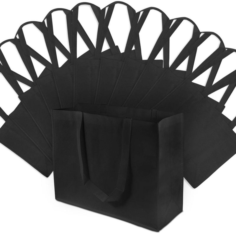 12pc Gift Bags Black
