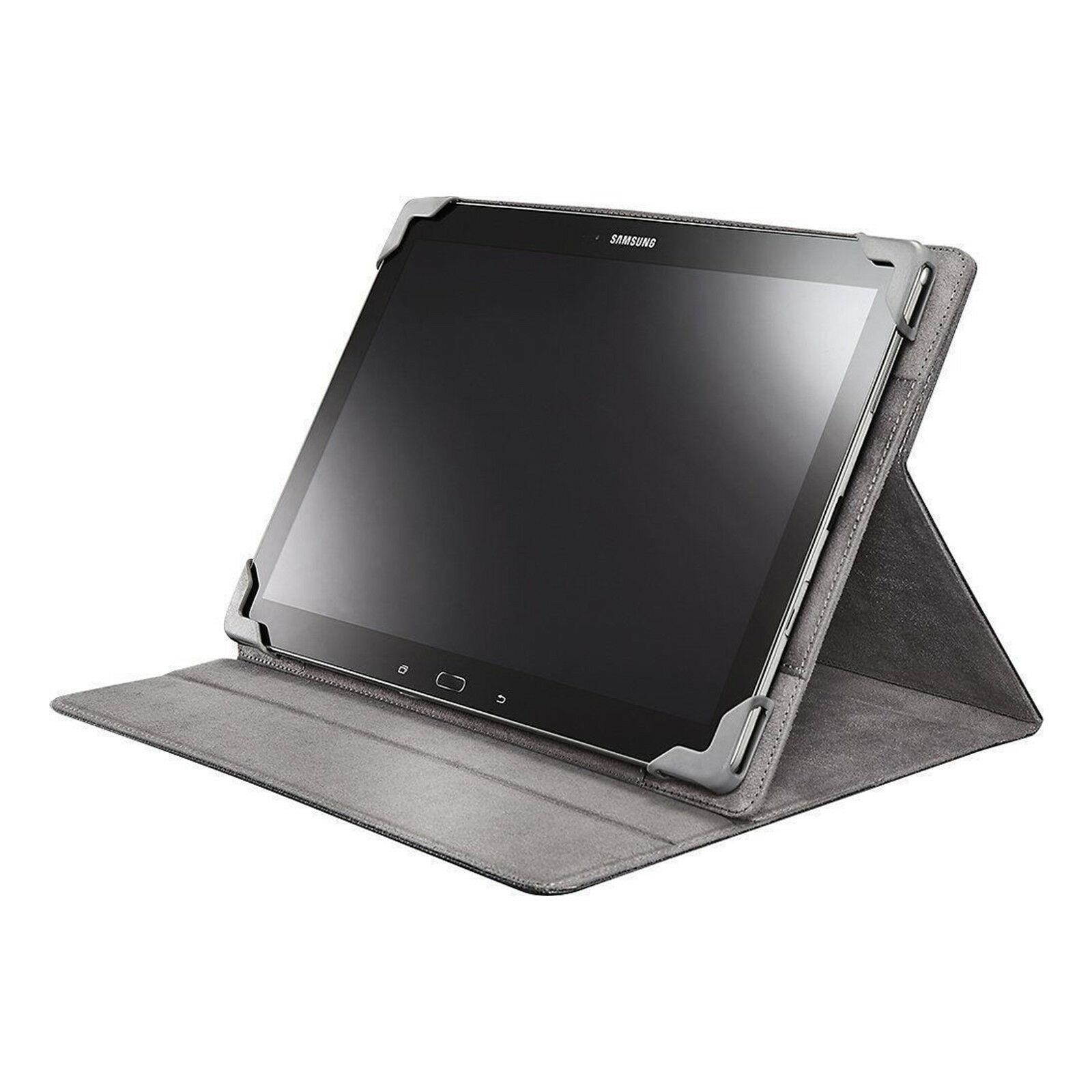 Insignia Durable Leather Folio Case For Most Tablet 12" Inch - Black