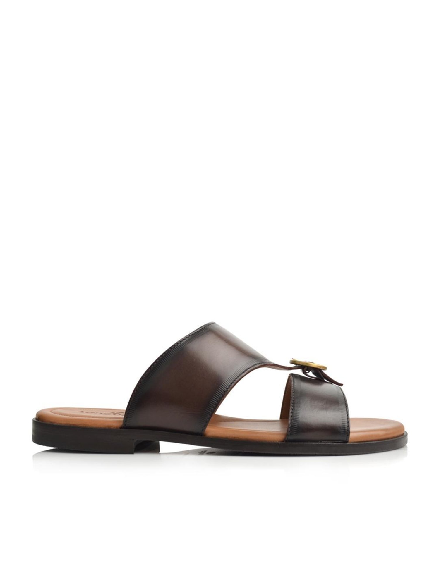 Language Shoes Men's Viper Brown Toe Ring Sandals