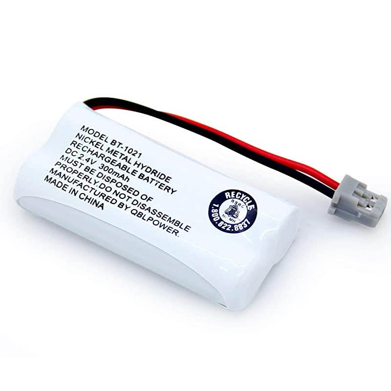 BT1021 BBTG0798001 Battery Compatible with DECT 6.0 BT1008 BT-1021 BT1016 Cordless Phone Rechargeable 2.4V NIMH (2 Pack)