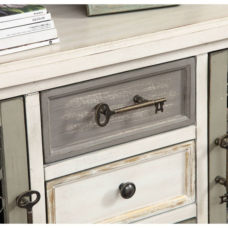 Laredo 2 Door 4 Drawer Credenza Brown - Treasure Trove Accents