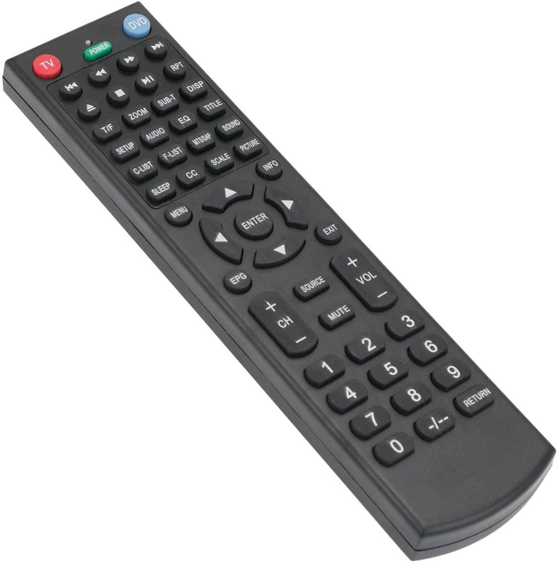 New TV DVD Combo Remote Control Applicable for Jensen JTV19DC JE2815 JE4015 JE5015 JE3215 JTV2815DC JE3214 JE1914 JE2414 JE2814 JE3914 JE4614 JE5014 JE1914DVDC JE1913AC2 JE3213AC JE2613AC JE2612LED