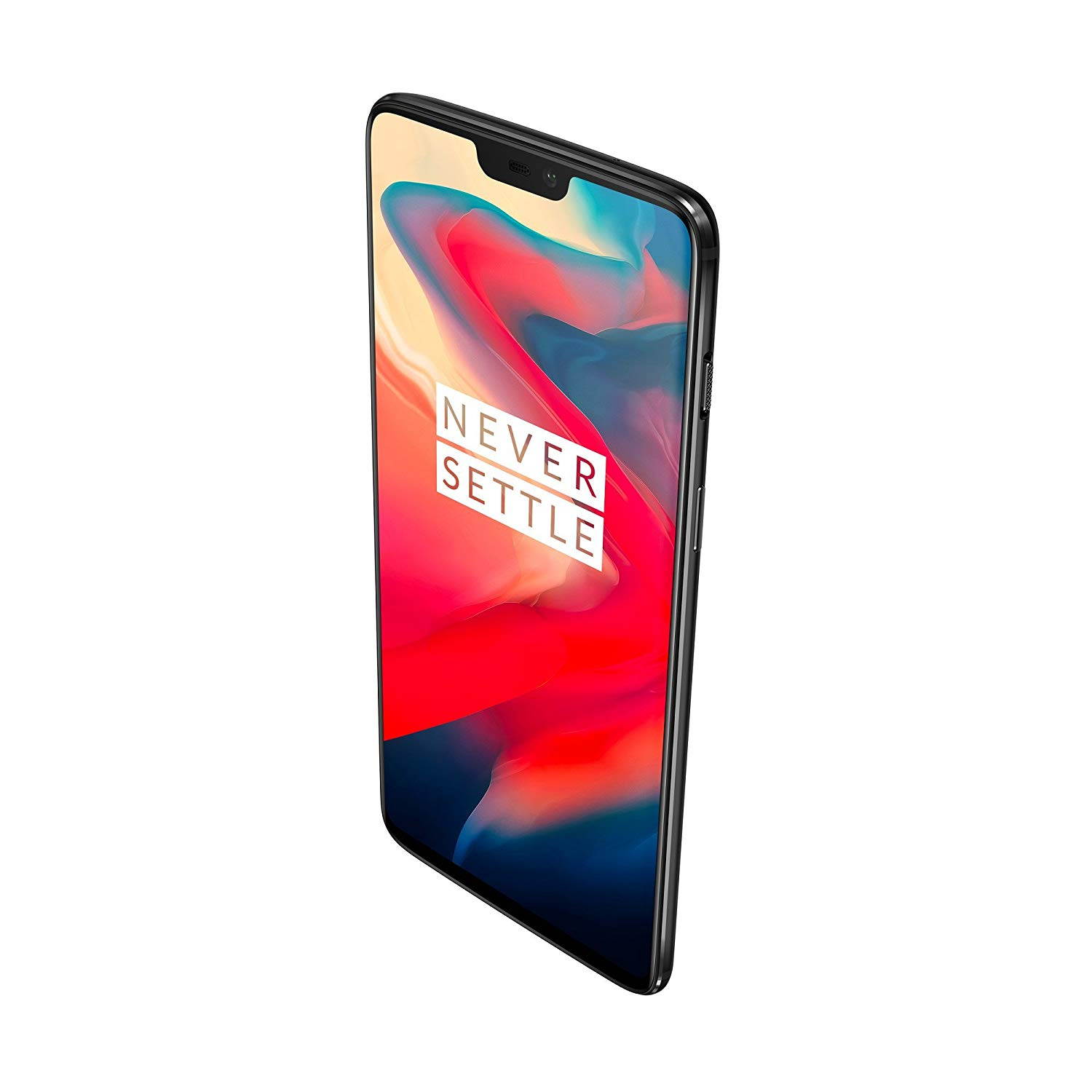 OnePlus 6 Unlocked Dual-SIM 128GB/8GB Mirror Black - Dual Back Cameras, Face & Fingerprint Identification, 6.28", Android 8.1 - International Version - Midnight Black