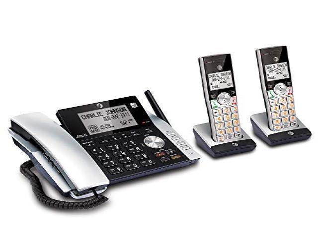 Att ATTCL84215 2 - Handset Corded & Cordless Answering System