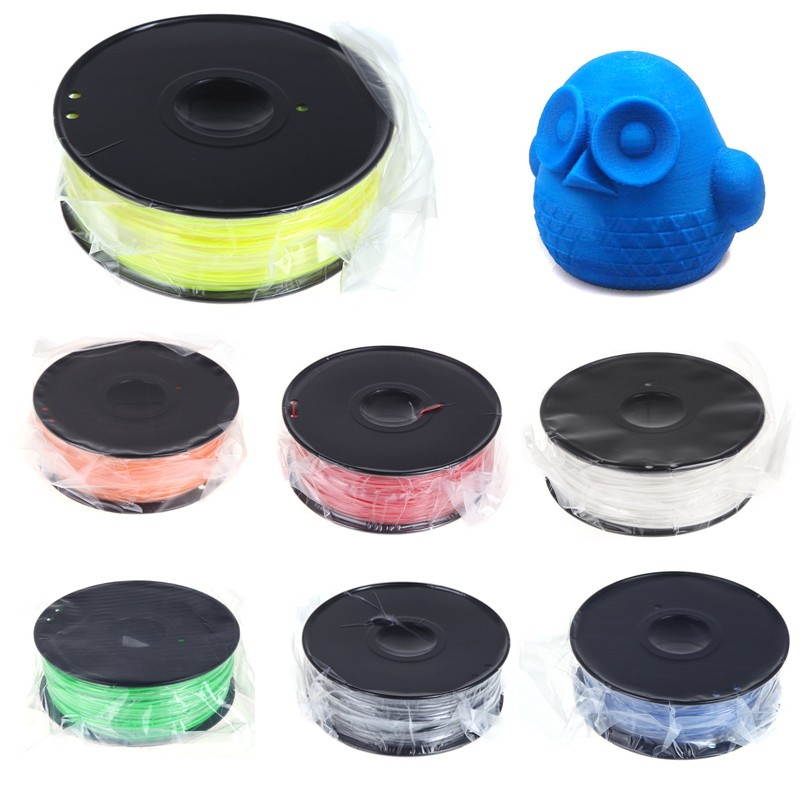 3D Printer Filament 1kg 2.2lb 3mm ABS Plastic for MakerBot RepRap Mendel Yellow