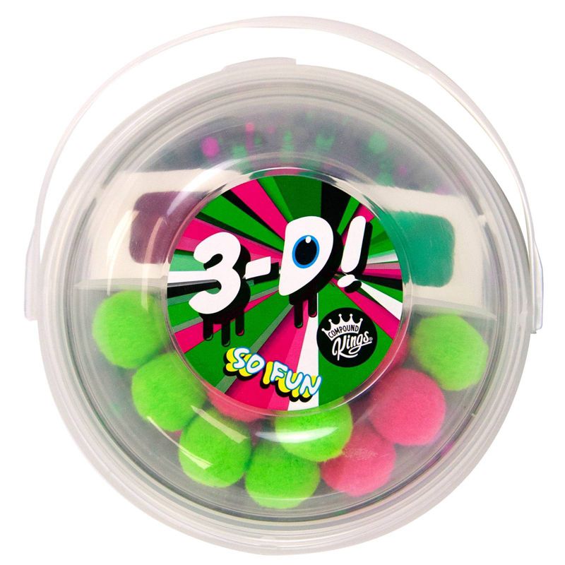 Compound Kings 3D Goosh Bucket Pink & Green with Glasses