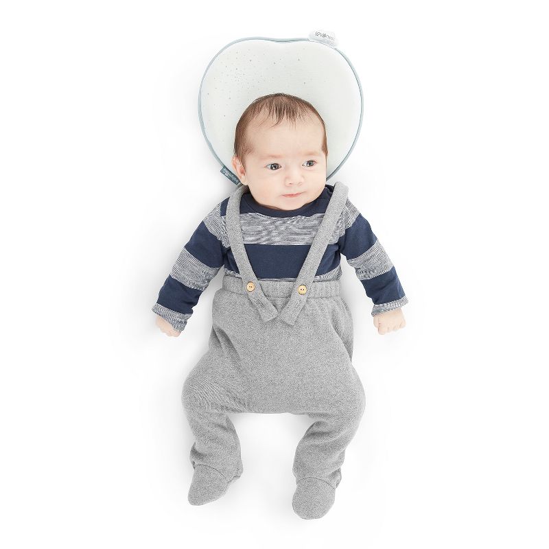 Babymoov Lovenest Baby Head Support | The Worlds First Pediatrician Designed Pillow to Prevent Infant Flat Head (From 0+), Blue