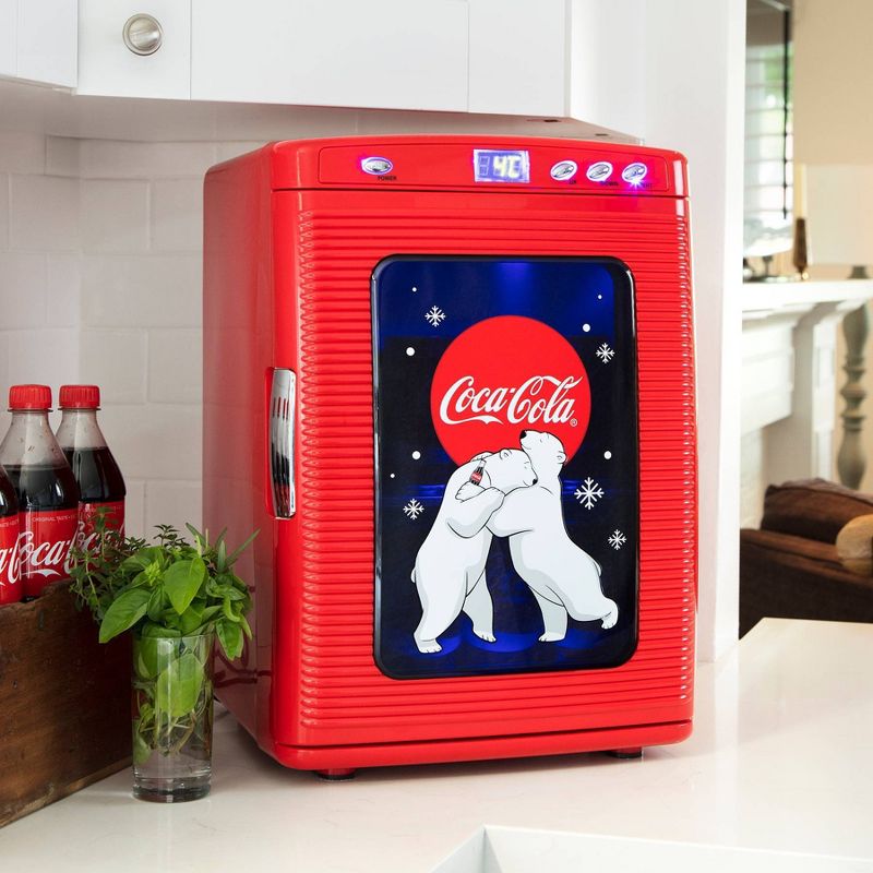 Coca-Cola 28-Can Countertop Refrigerator - Red