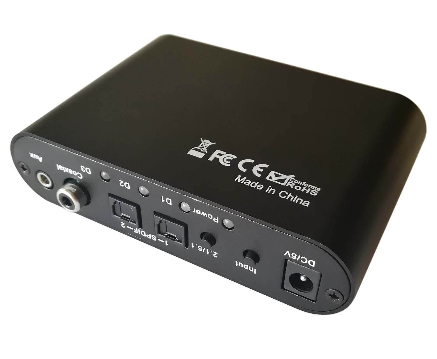 5.1CH Digital Audio Decoder Optical Coaxial Toslink to Analog AC-3/DTS Converter