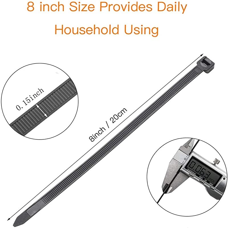 duty cable ties L:16inch Zip ties W:0.3inch With 160 lbs tensile strength 100pcs black