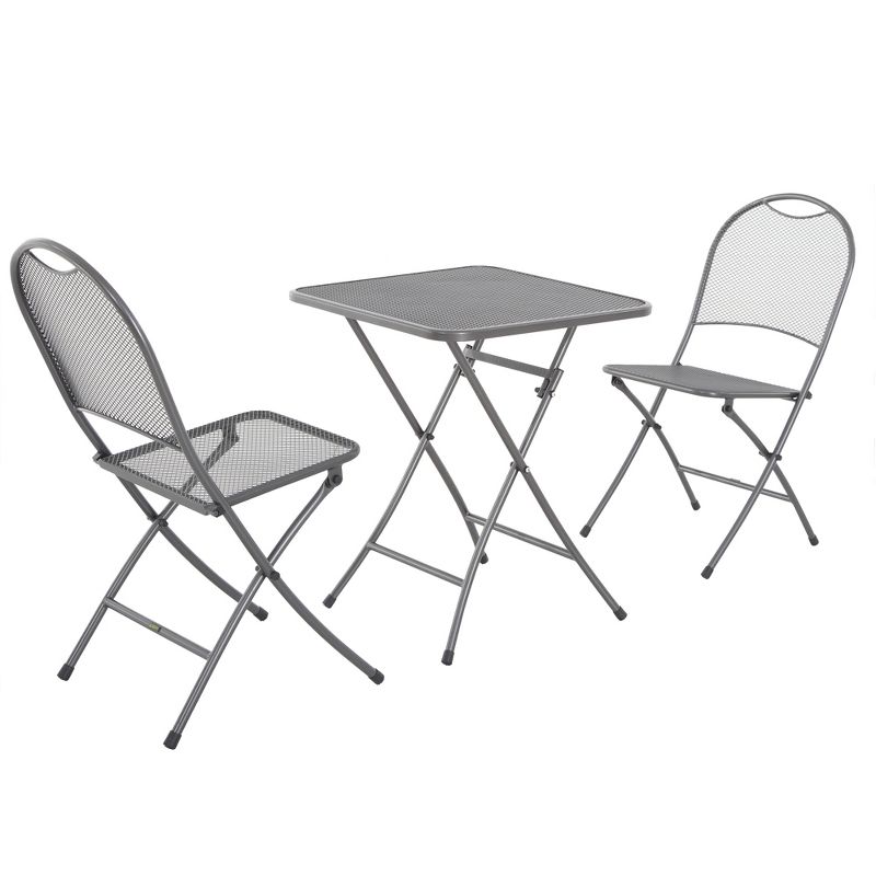 3pc Ludwig Folding Bistro Set - Royal Garden