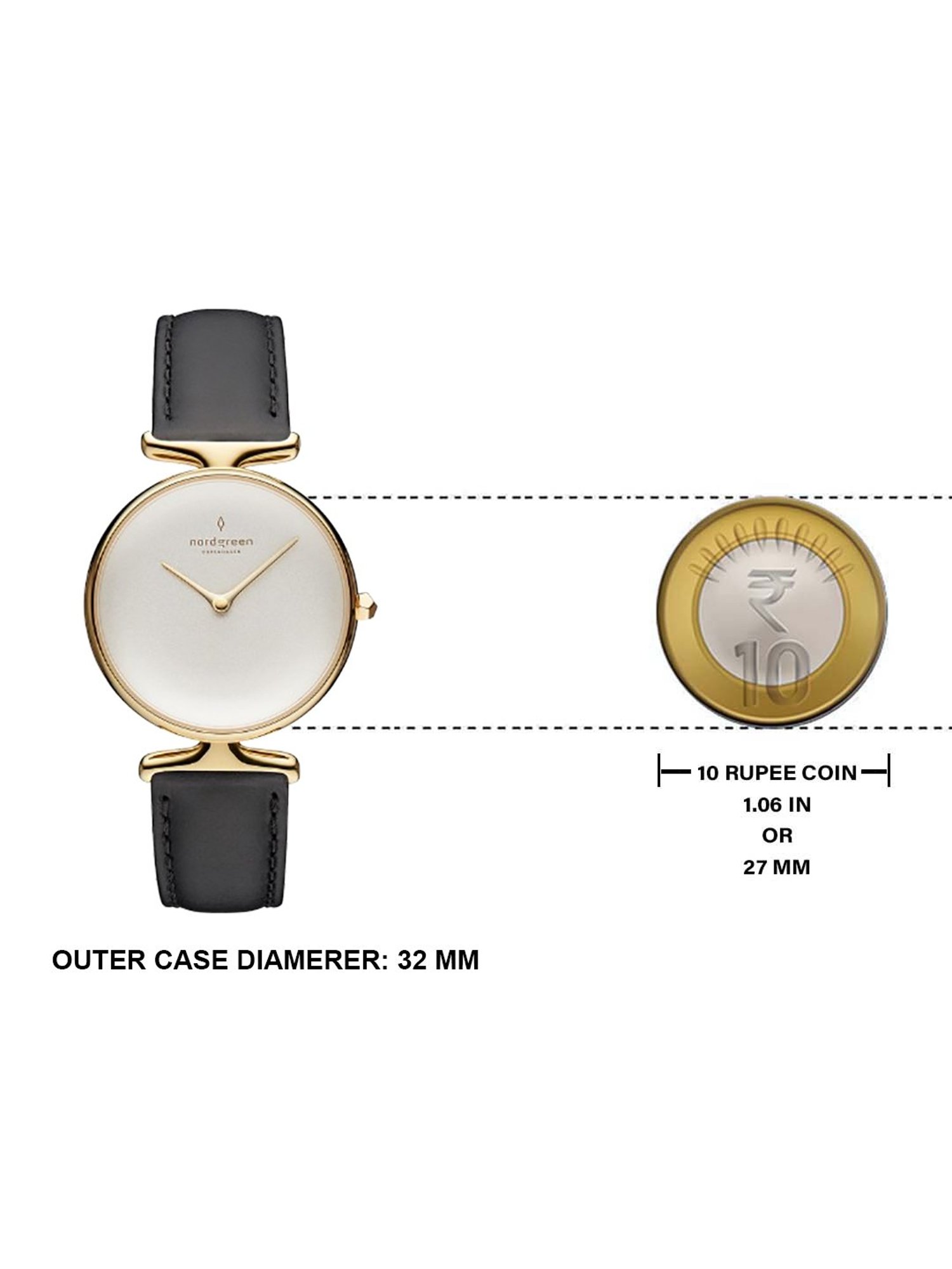 NORDGREEN UN32GOLEBLXX Unika Analog Watch For Women