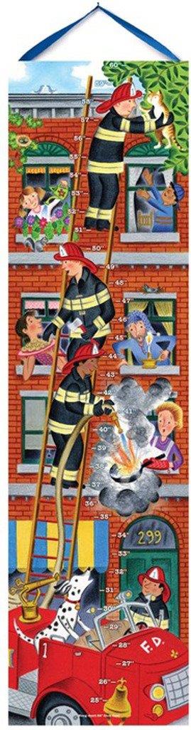 eeBoo Fireman Height Growth Chart for kids