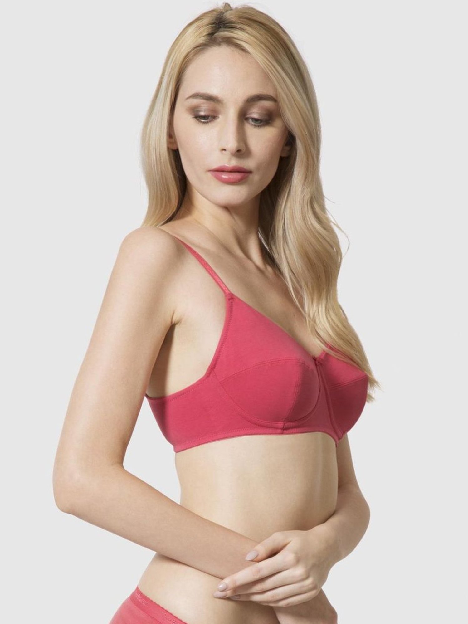 Tweens Peach & Green Non Padded Bra (Pack Of 2)