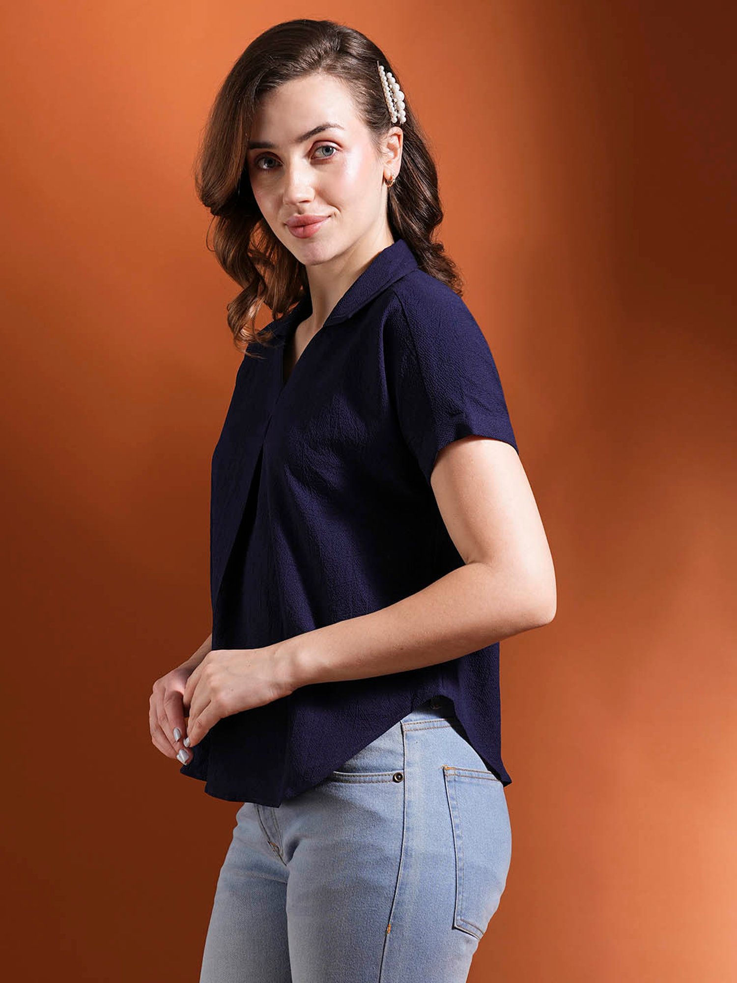 Globus Navy Top