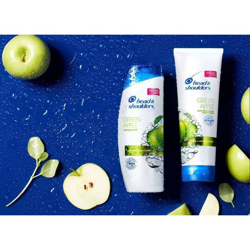 Head and Shoulders Green Apple Daily-Use Anti-Dandruff Paraben Free Shampoo - 13.5 fl oz
